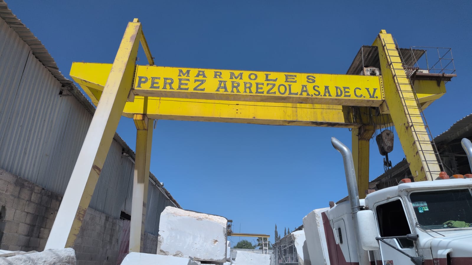 Planta de producción de mármol